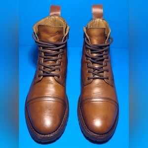 Thursday Boot Co. MAJOR Men's Brown Leather Cap Toe Zipper-Lace Up Boot Size 9.5